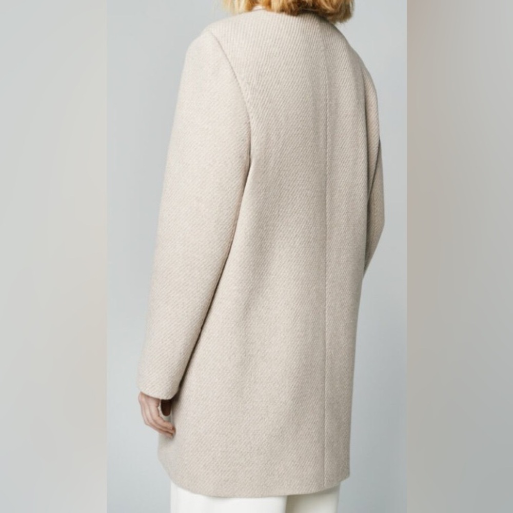 Smythe DB Car Coat, Latte, sz Small - Picture 2 of 4